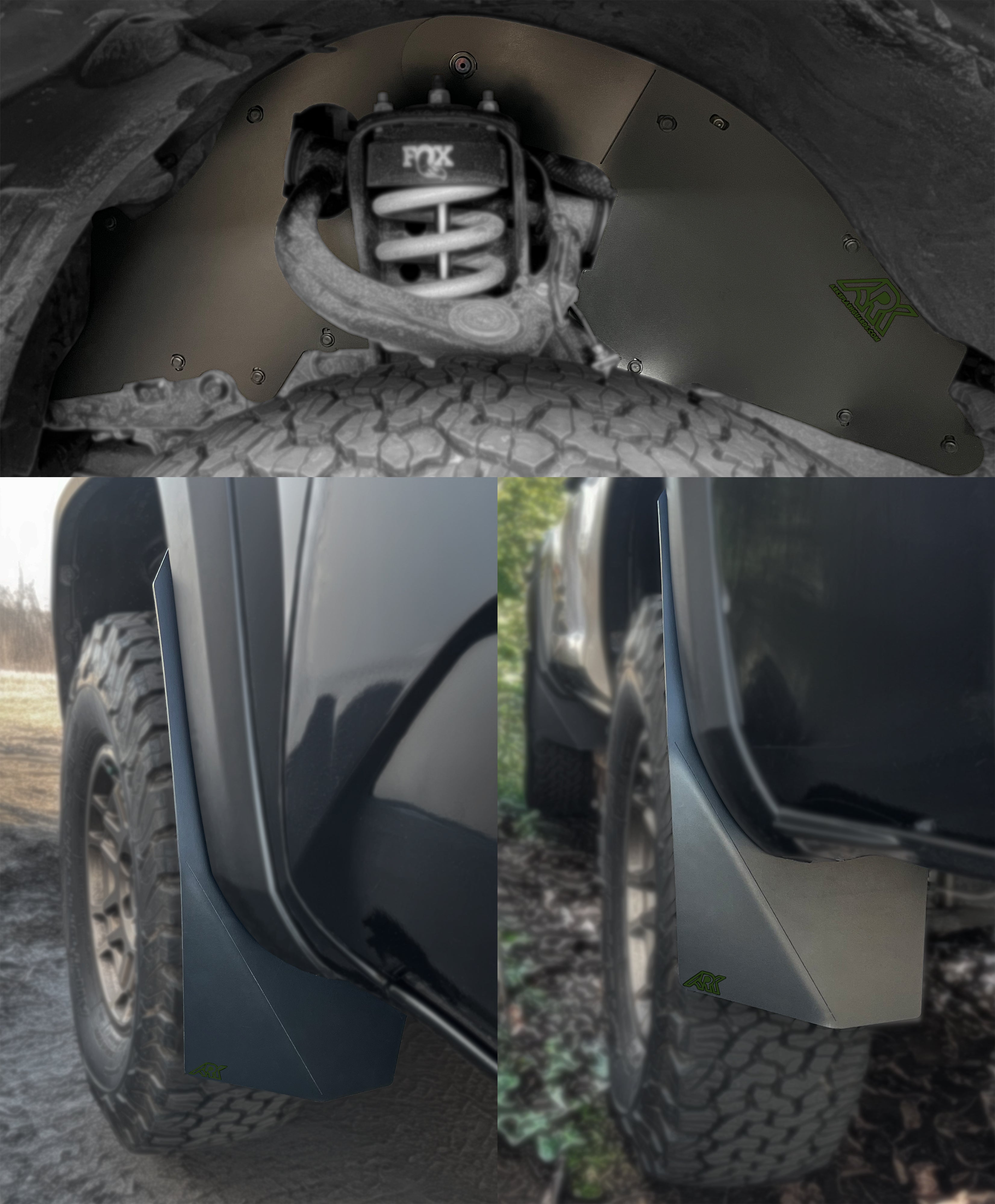 ARK - TriXpoly Splash Guards & Mudflap Micros - Toyota Tacoma (2016-2023)