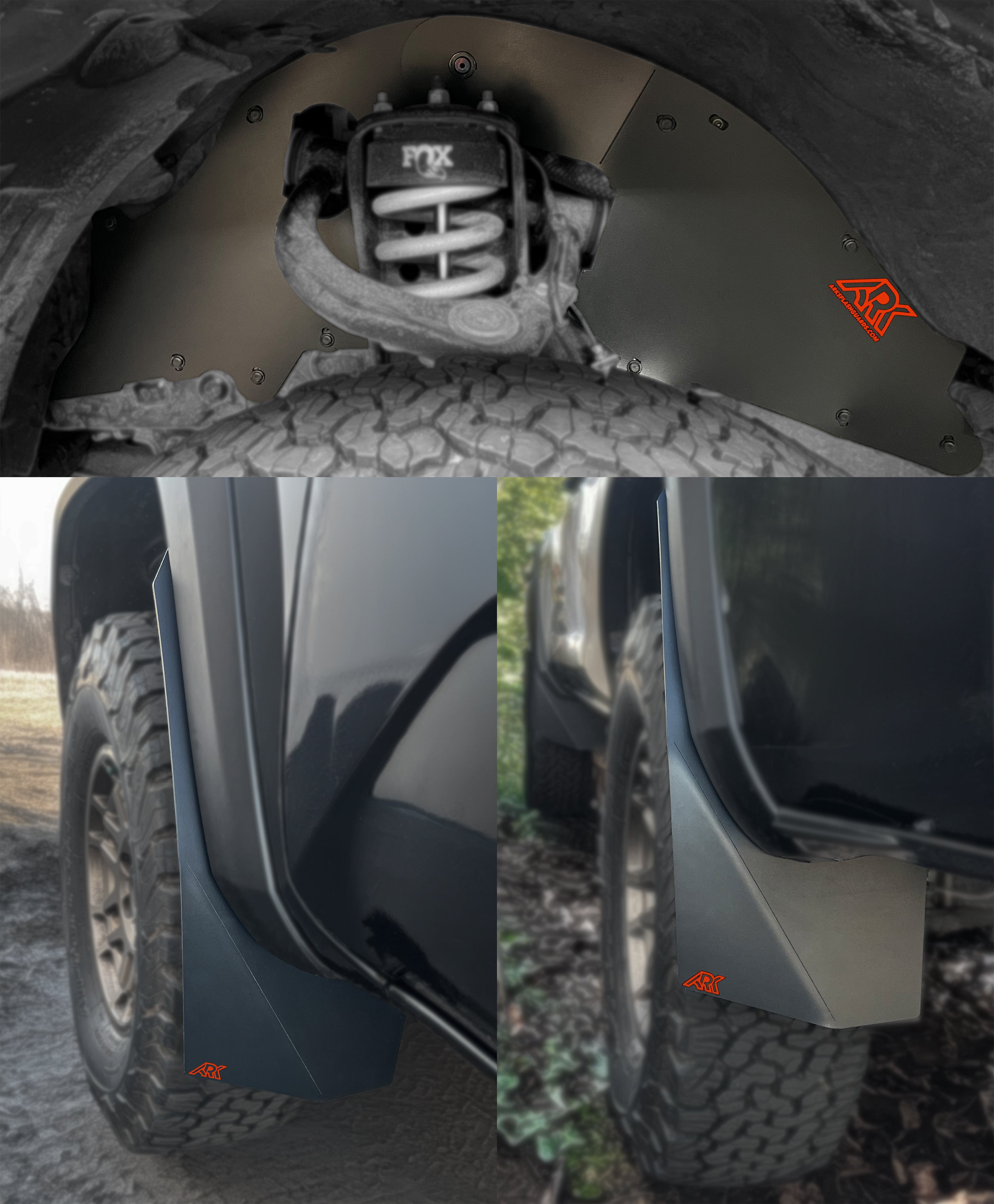 ARK - TriXpoly Splash Guards & Mudflap Micros - Toyota Tacoma (2016-2023)
