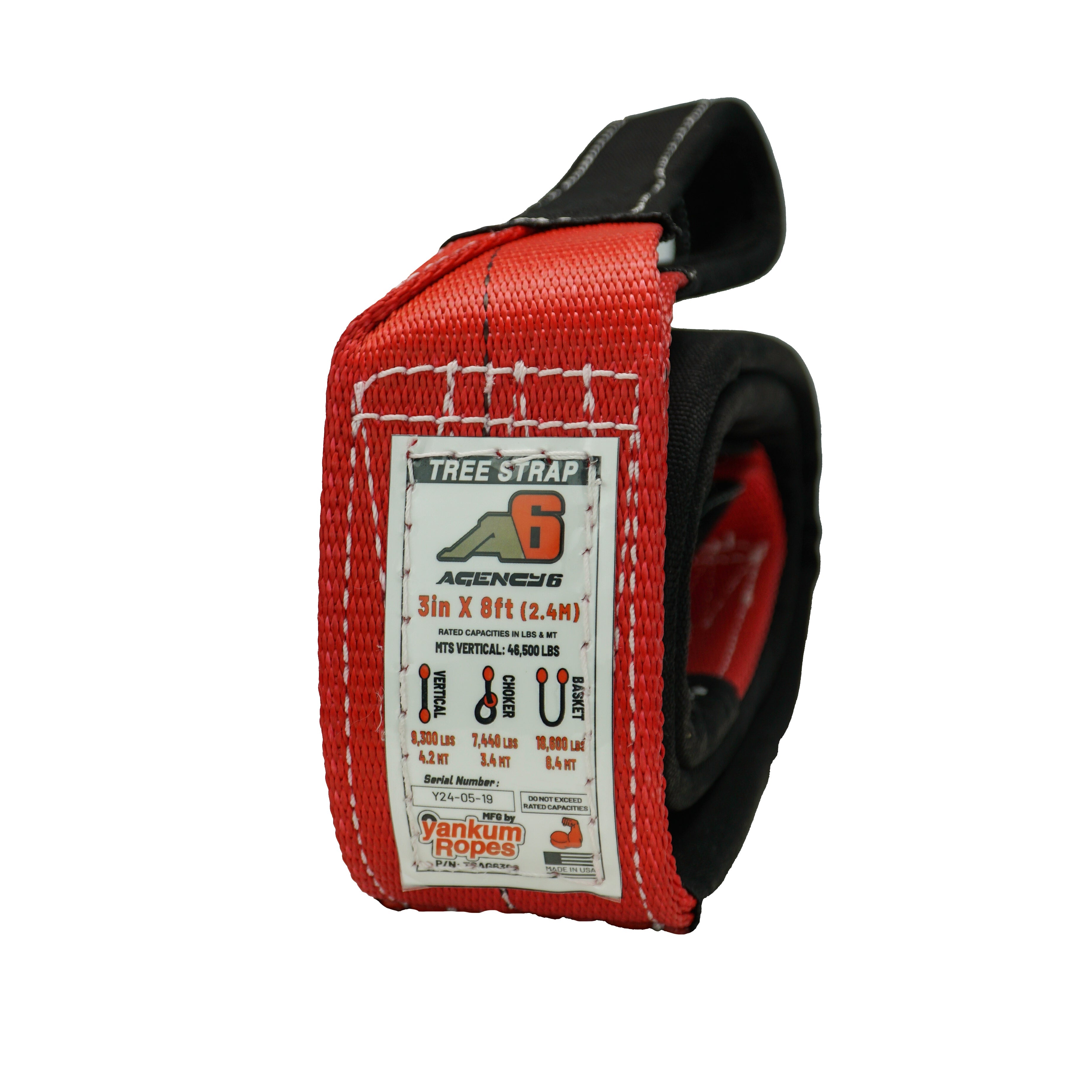 Agency 6 - Tree strap - 3"x8' - 46,500 MTS