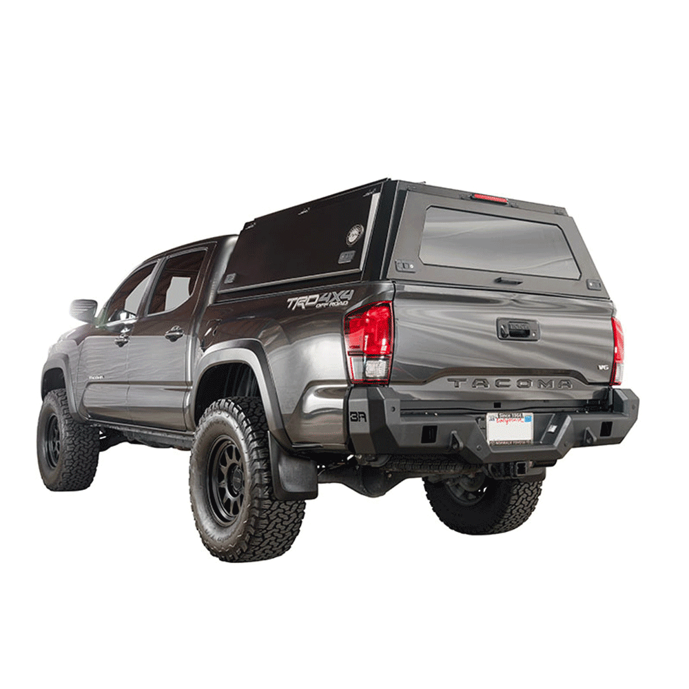 Overland Vehicle Systems - Expedition - Truck Cap with Full Wing Doors, Front & Rear Windows & 3rd Brake Light