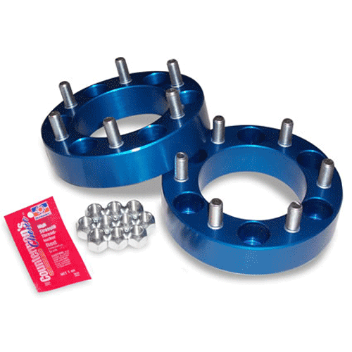 Spidertrax - Toyota 1.5" Thick Wheel Spacers (Anodized Blue) - Toyota Tacoma (2001-2023), 4Runner (1996-2023), FJ Cruiser (2007-2014), Lexus GX (2003-2023)