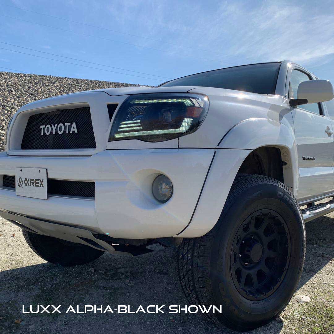 AlphaRex - LUXX-Series Projector Headlights (Black) - Toyota Tacoma (2005-2011)