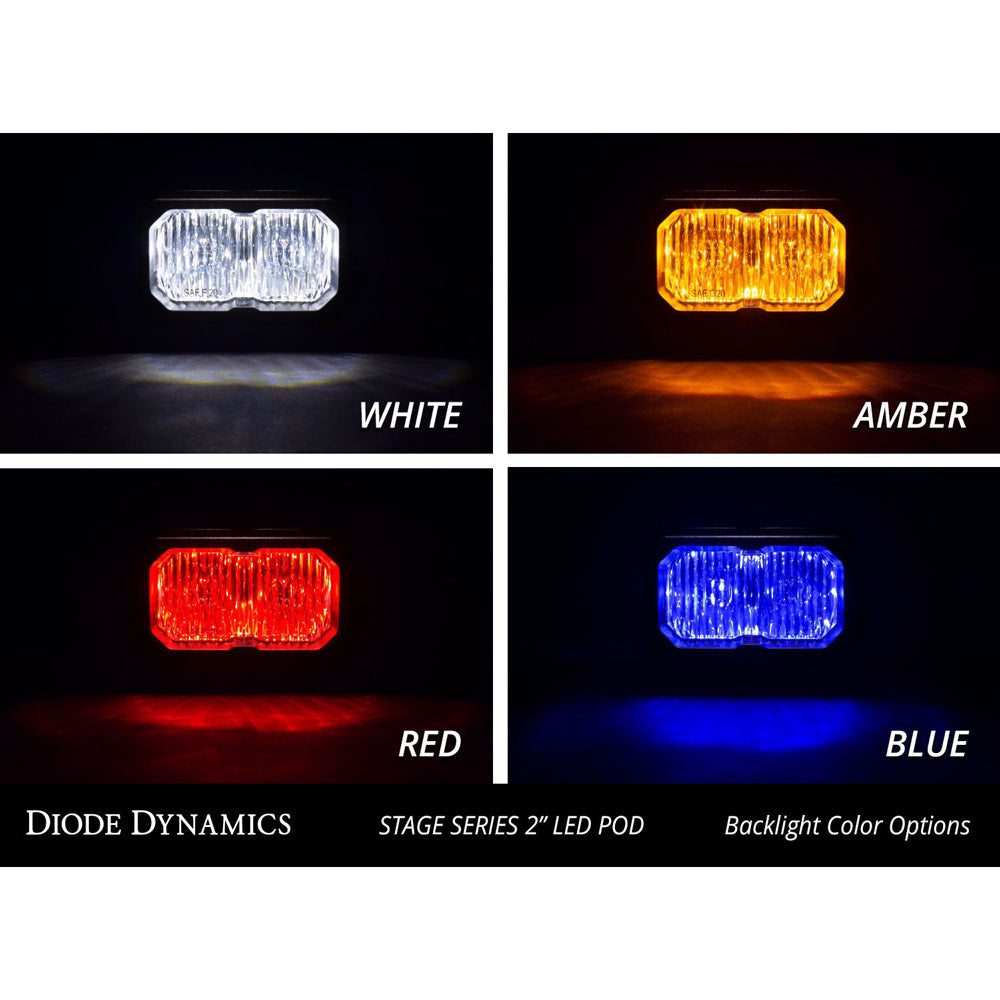 Diode Dynamics - SSC2 SAE/DOT White Sport Standard LED Pod (Pair)