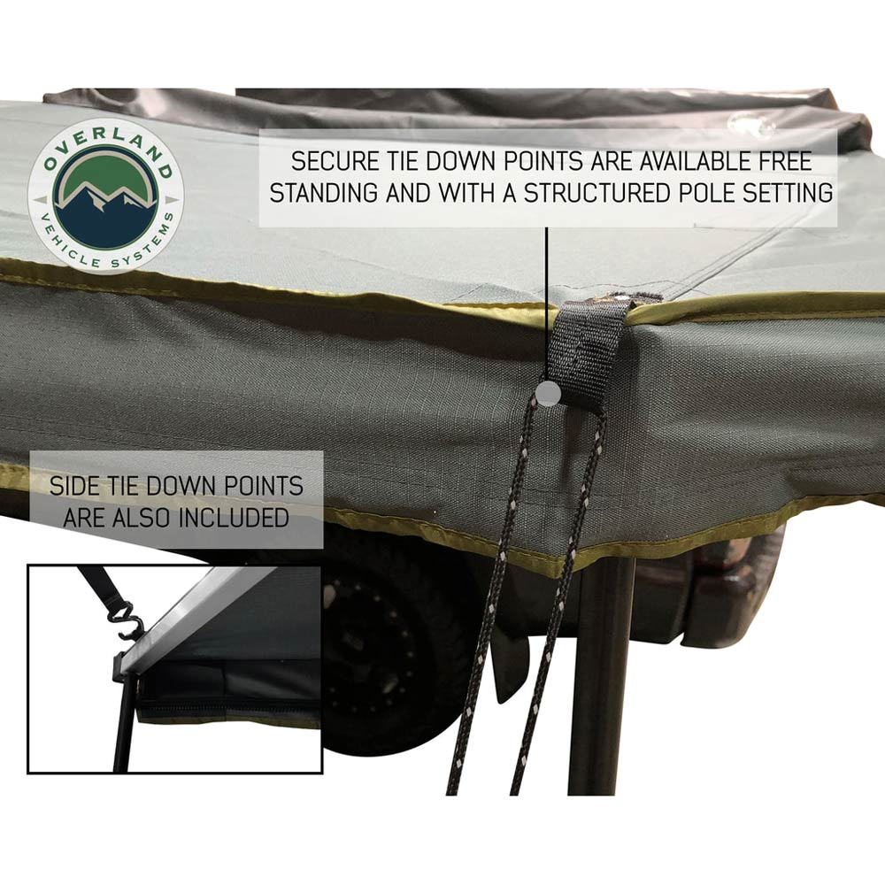 Overland Vehicle Systems - HD Nomadic 270 Degree Awning & Wall 1, 2, & 3, Mounting Brackets - Driver Side