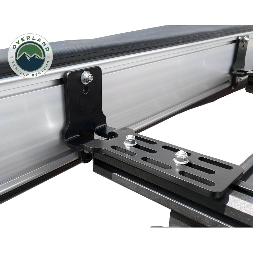 Overland Vehicle Systems - HD Nomadic 270 Degree Awning - Driver Side - Dark Gray Awning With Black Cover