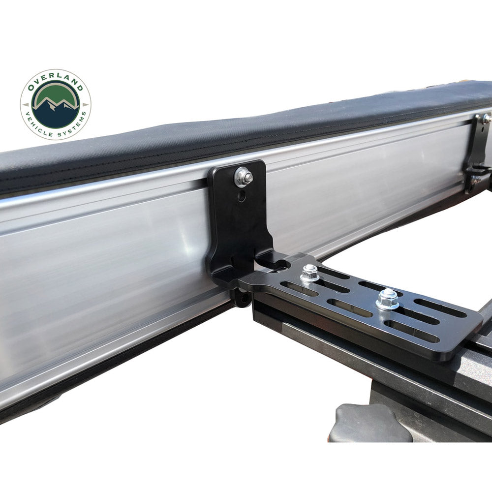 Overland Vehicle Systems - HD Nomadic 270 LT Awning - Driver Side - Dark Gray with Black Travel Cover Universal