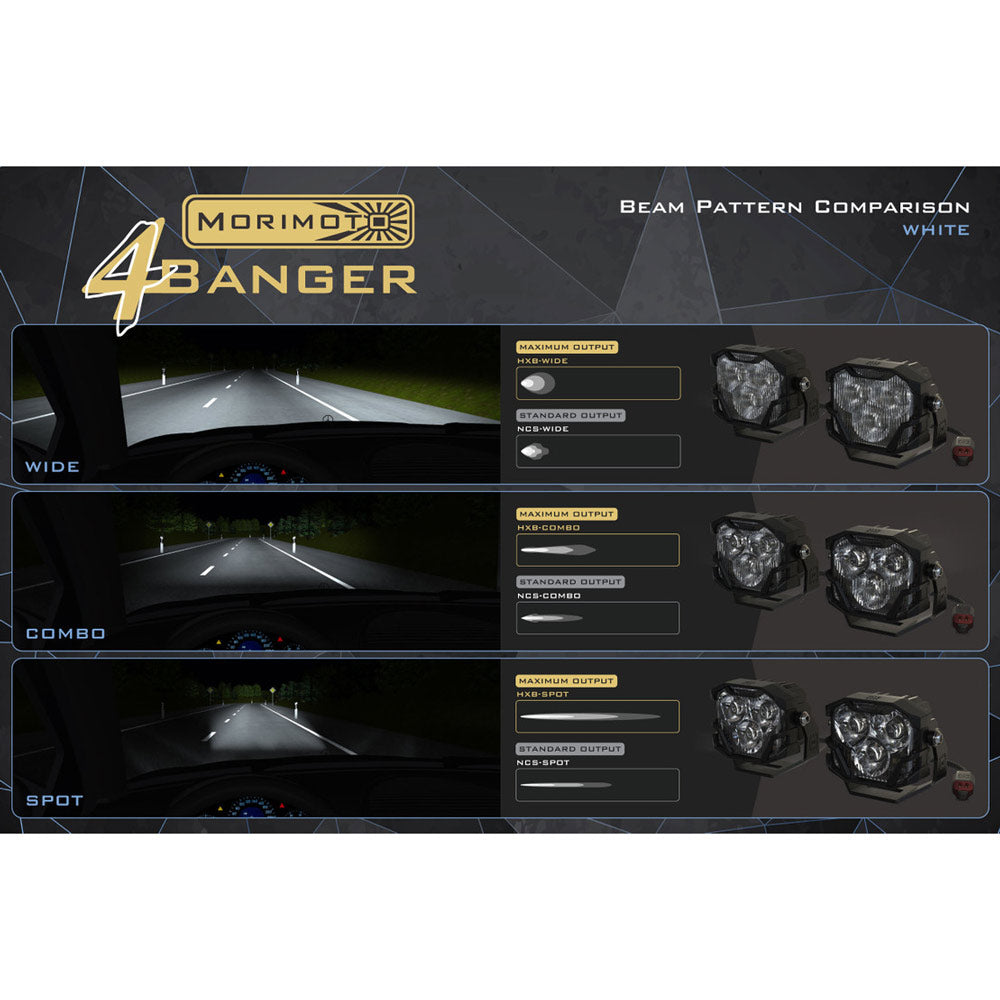 Morimoto - 4Banger LED Ditch Light System - Toyota Tacoma (2005-2015)