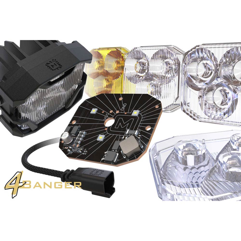 Morimoto - 4Banger LED Pods - NCS Wide Beam