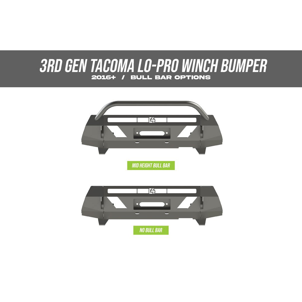 C4 Fabrication - Front Lo-Pro Winch Bumper - Toyota Tacoma (2016-2023)