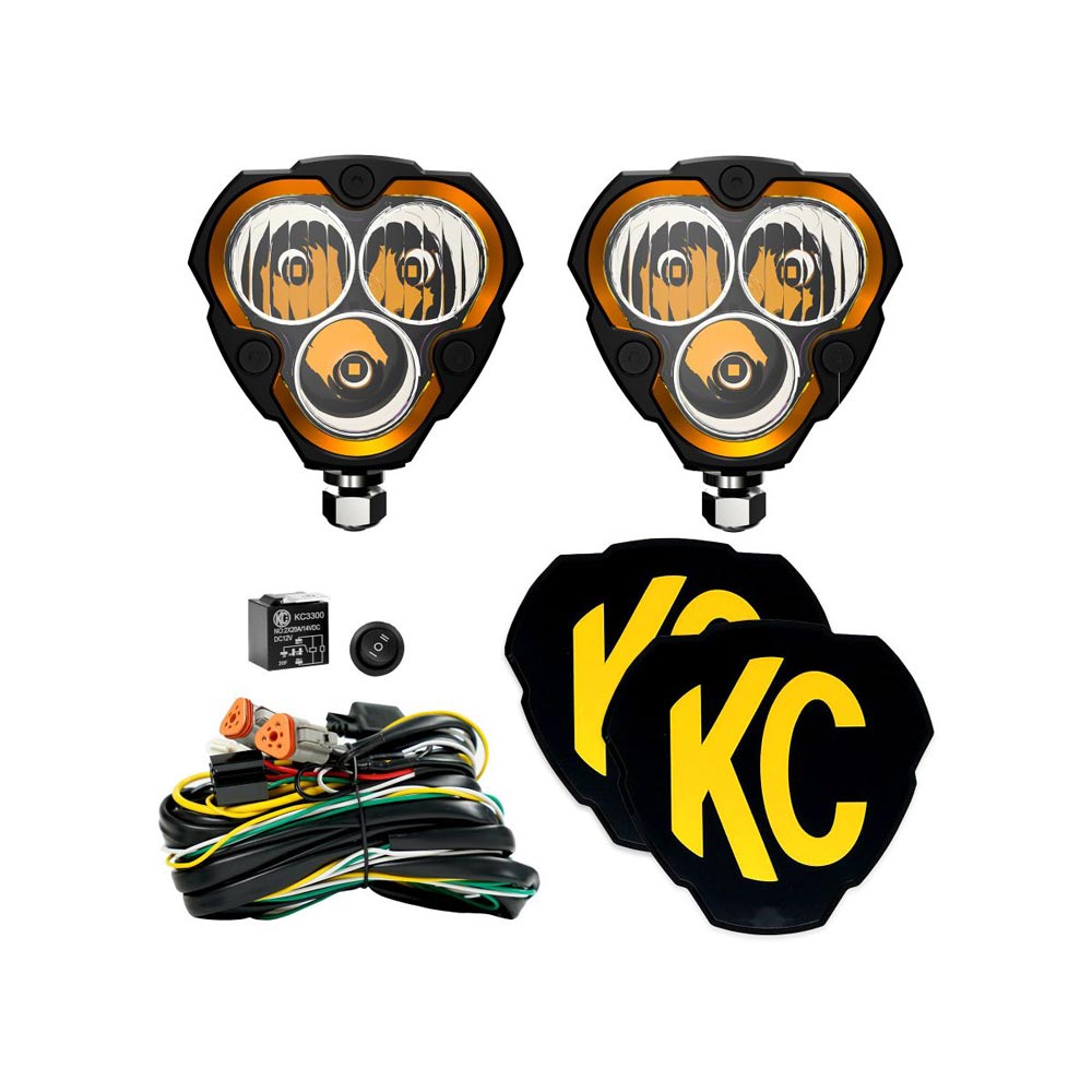 KC Hilites - FLEX ERA® 3 - 2-Light Master LED Light Pod Kit