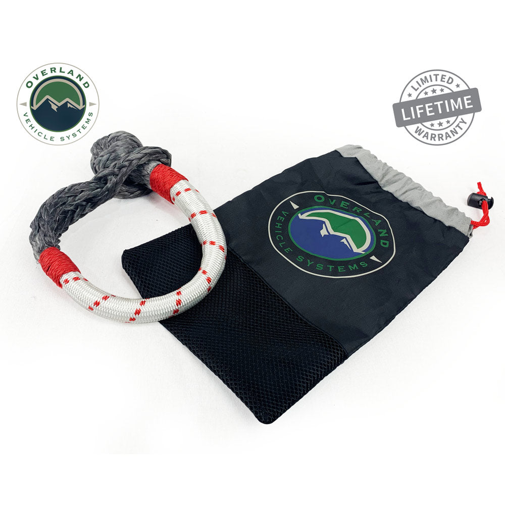 Overland Vehicle Systems - Combo Kit Soft Shackle 7/16" 41,000 Lb. and Recovery Ring 4.0" 41,000 Lb.