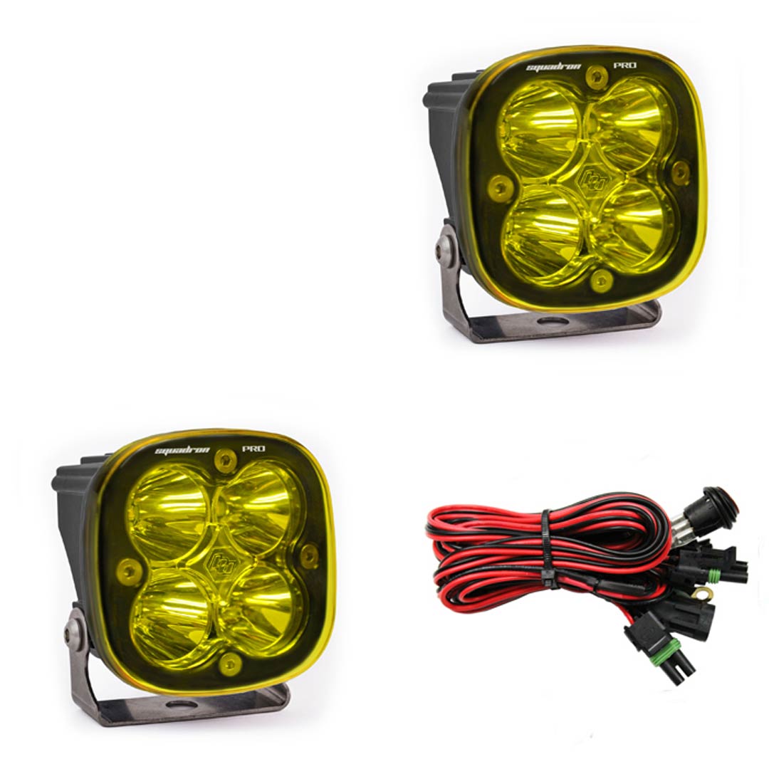 Baja Designs - Squadron Pro Black LED Auxiliary Light Pod Pair - Universal