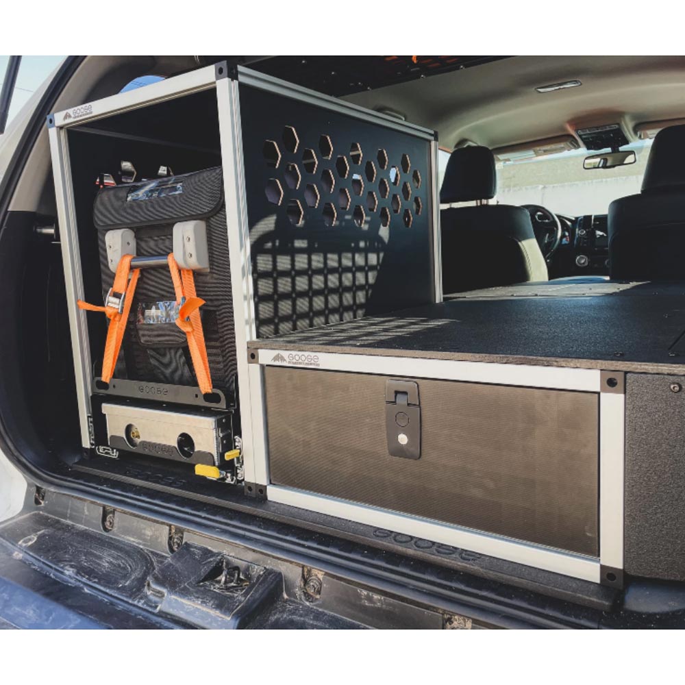 Goose Gear - Single Drawer Module with Fitted Top Plate - 22-3/16"W X 10"H X 36"D - Toyota 4Runner (2010-2024)
