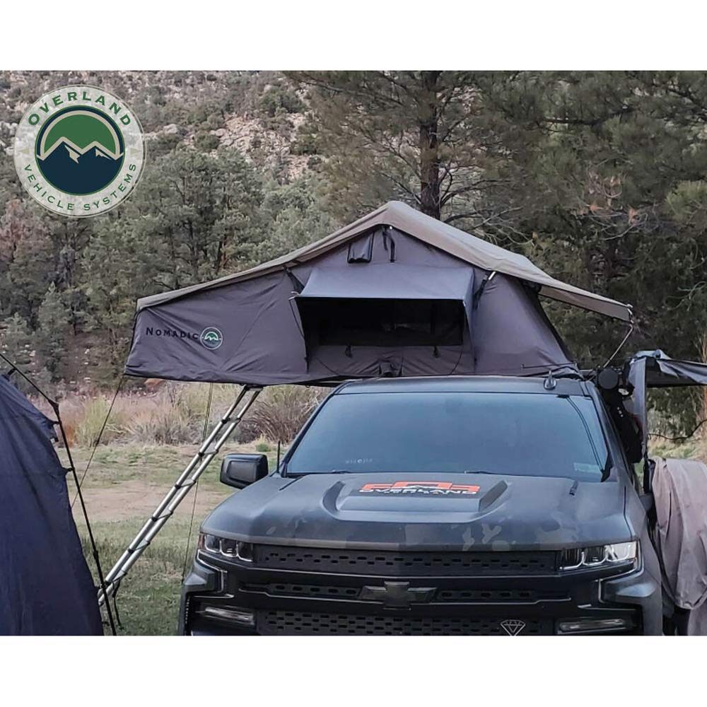 Overland Vehicle Systems - Nomadic 4 Extended Roof Top Tent in Dark Gray
