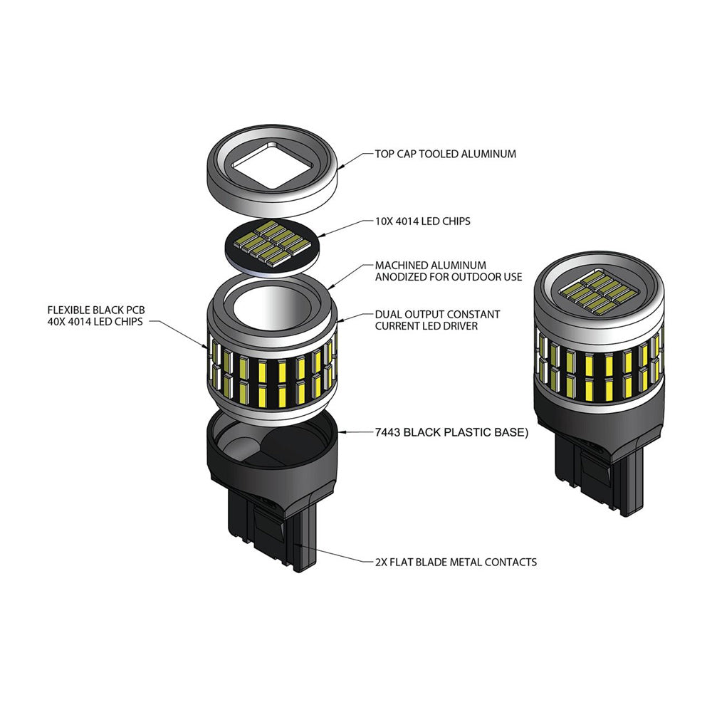 VLEDS - 5500K White 50 LED 7440