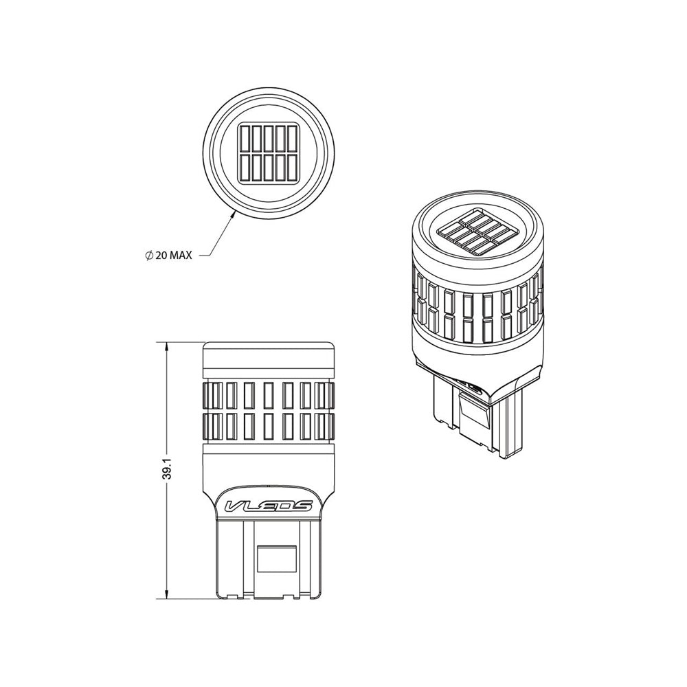 VLEDS - 5500K White 50 LED 7440