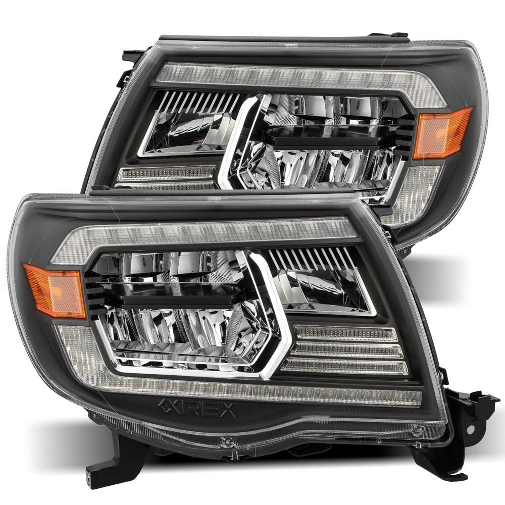 AlphaRex - LUXX-Series LED Crystal Headlights (Black) - Toyota Tacoma (2005-2011)