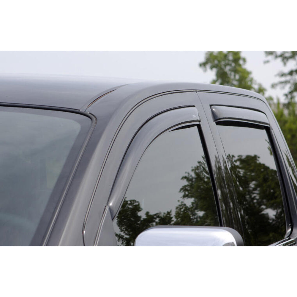 AVS - Ventvisor In-Channel Front & Rear Window Deflectors - Smoke - Toyota Tacoma Double Cab (2005-2015)