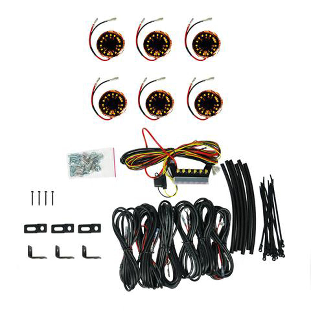 KC Hilites - Cyclone V2 LED Rock Light Kit - 6-Light System