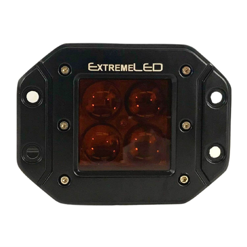 Extreme LED - Stealth Amber Flood Flush Mount Extreme Series 3" Light Pod