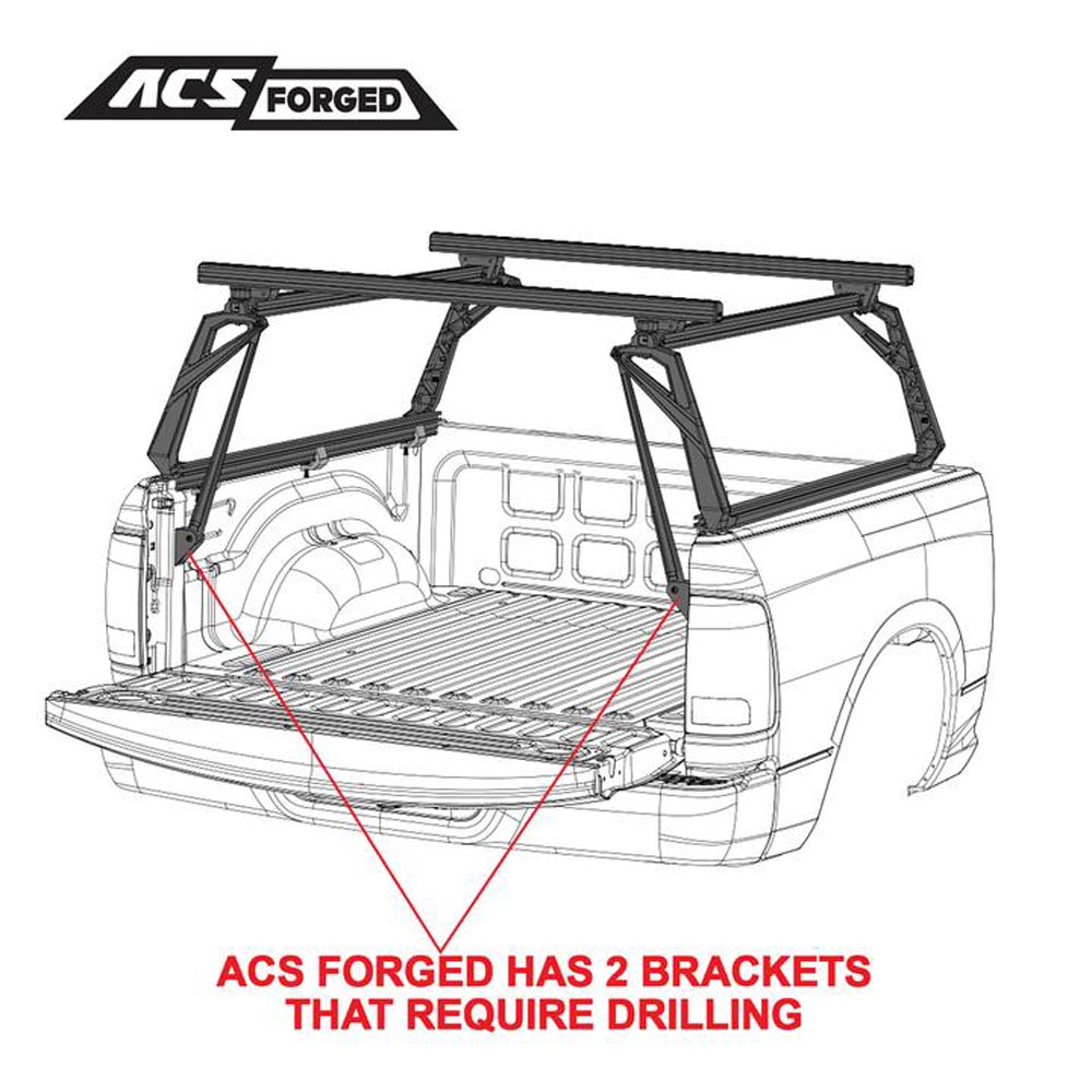 Leitner - ACS Forged Bed Rack - Toyota Tacoma & Tundra