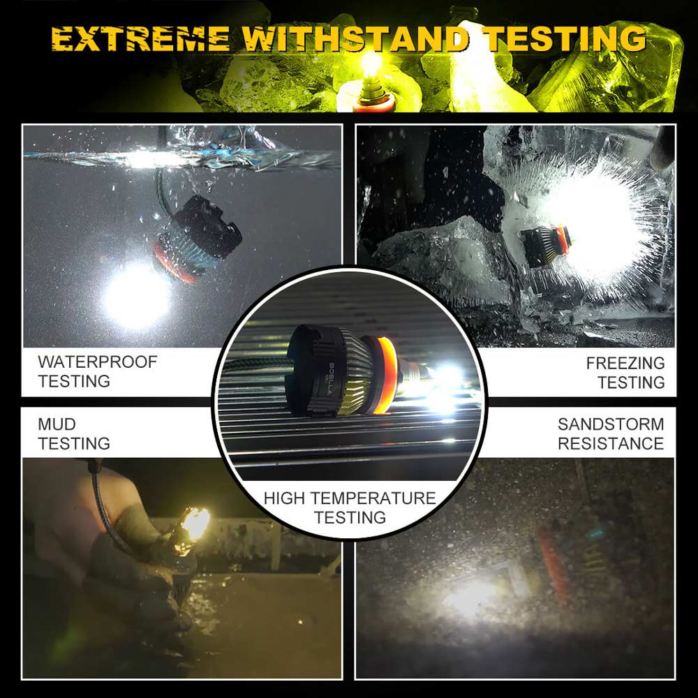 Boslla - Bullet B4 Series H11 H8 H9 LED Headlight Bulb Fog Light Bulb