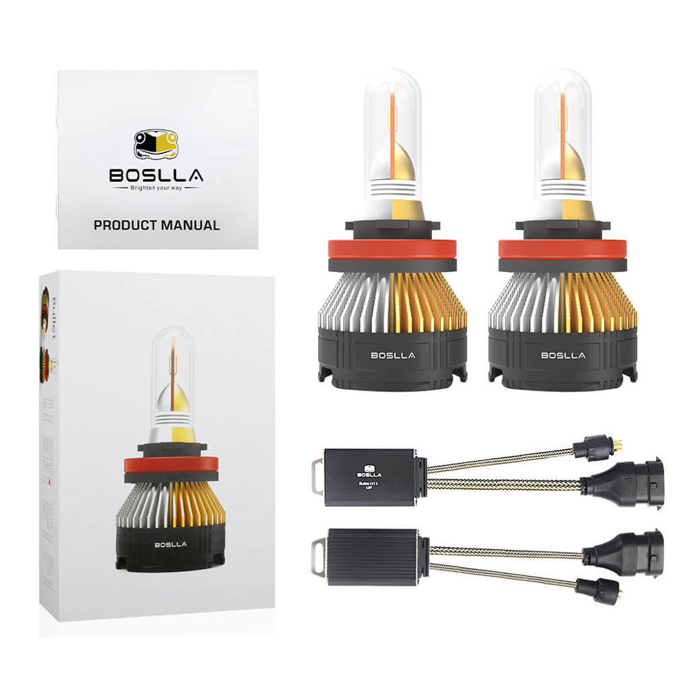 Boslla - Bullet B4 Series H11 H8 H9 LED Headlight Bulb Fog Light Bulb