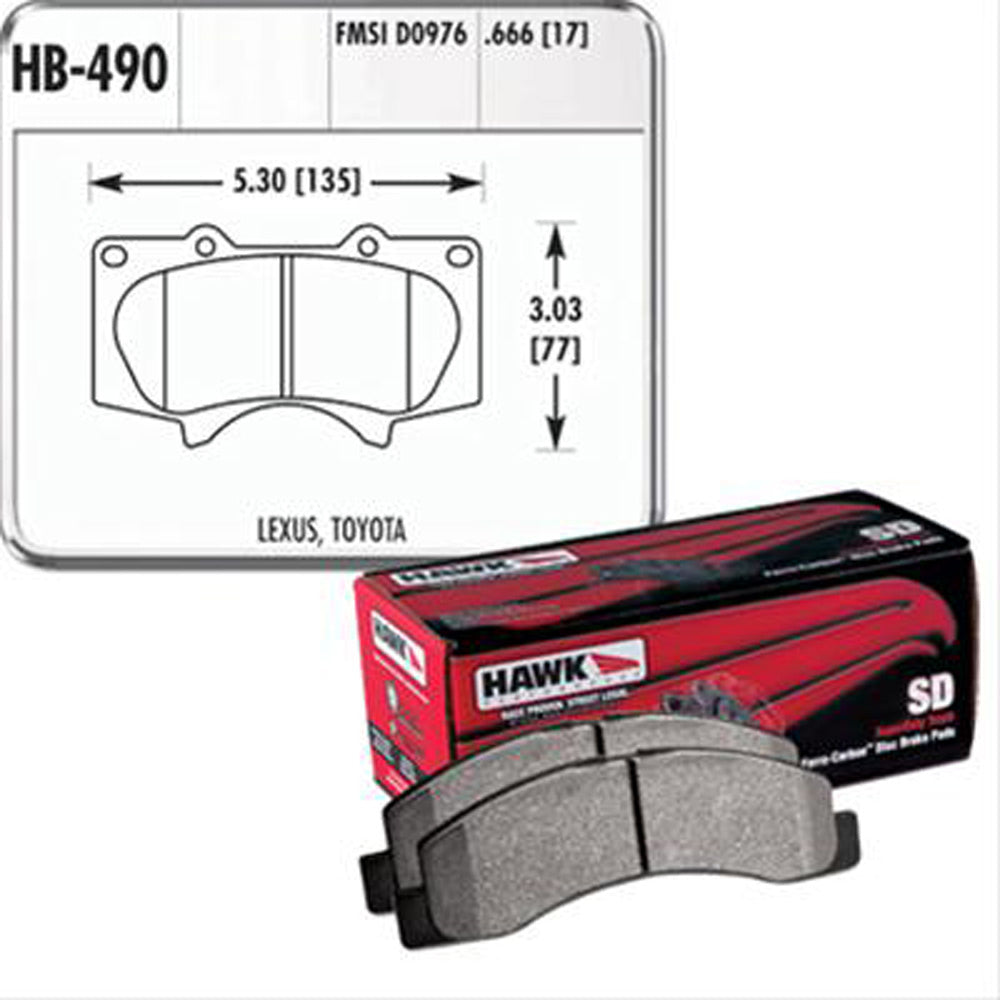 Hawk Performance - SuperDuty Brake Pads (HB490P.665)