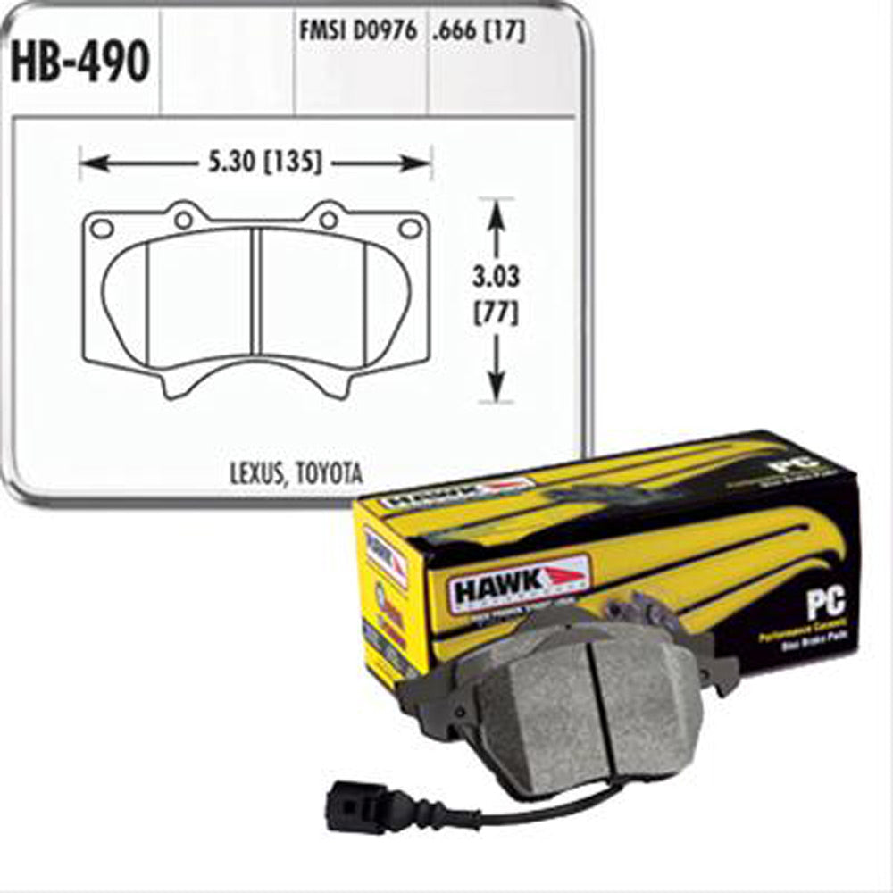 Hawk Performance - Ceramic Brake Pads (HB490Z.665)