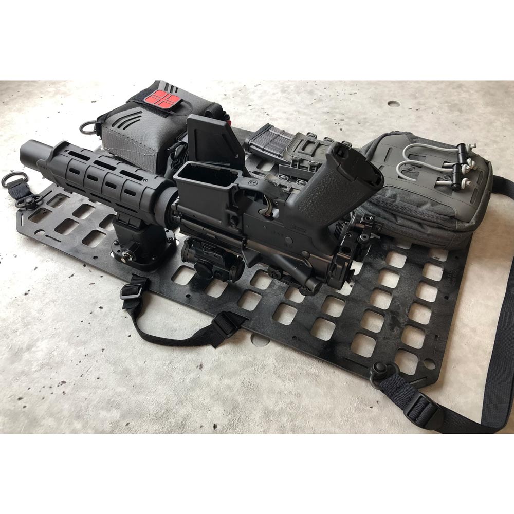 Grey Man Tactical - Vehicle Locking Rifle Rack - Raptor Picatinny Mount™ + 15.25 x 25 RMP™