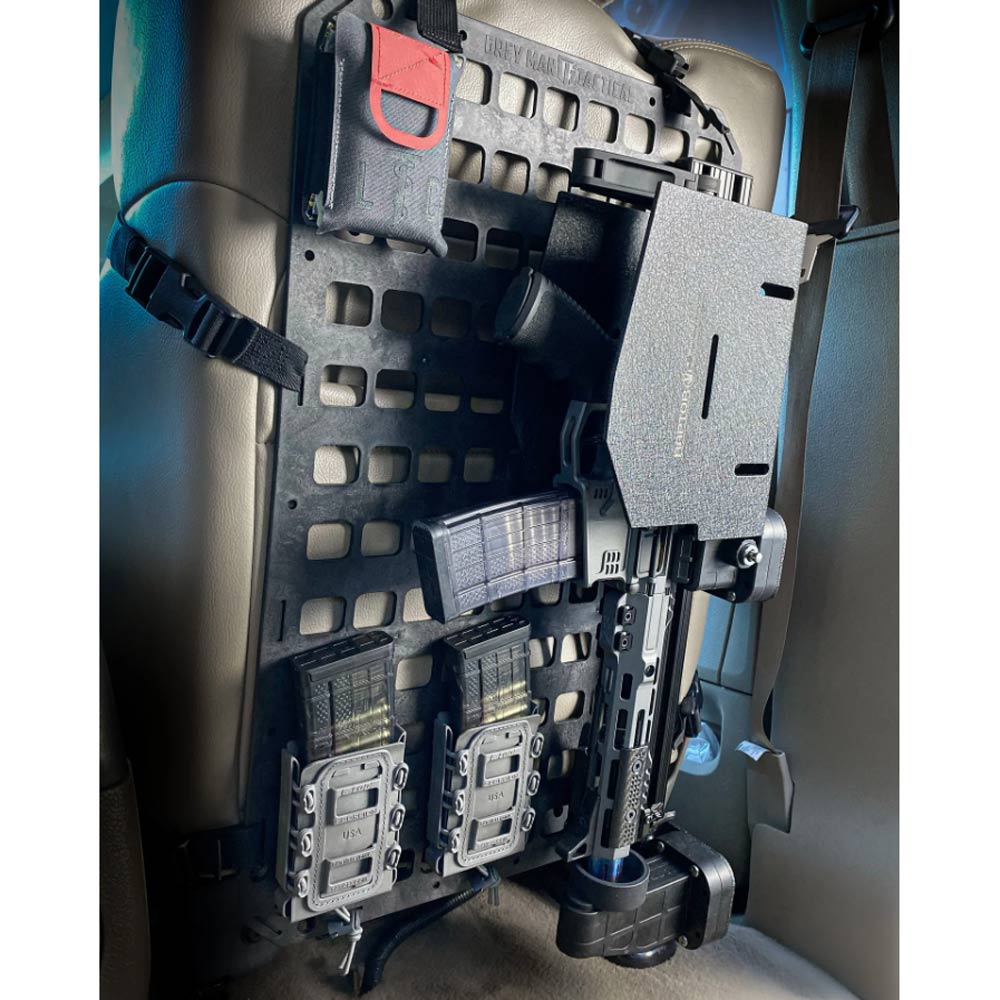 Grey Man Tactical - Vehicle Locking Rifle Rack - Raptor Rail Picatinny™ + LE Shield + 15.25 x 25 RMP™