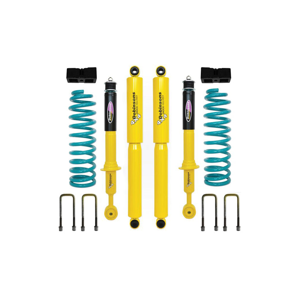 Dobinsons - 1.75"-3" Lift Kit for Double Cab Short Bed with Quick Ride Rear - Toyota Tacoma (2005-2023)