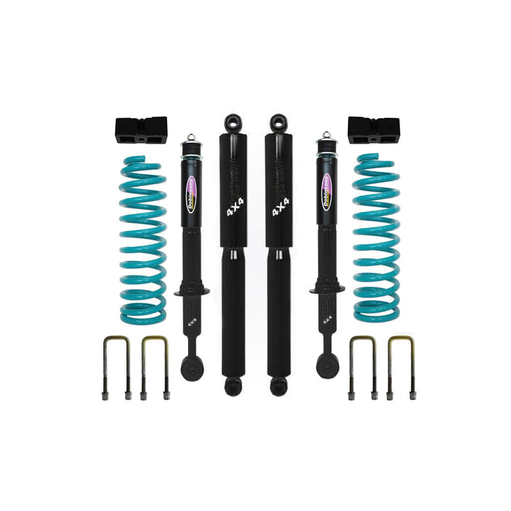Dobinsons - 1.75"-3" Lift Kit for Double Cab Short Bed with Quick Ride Rear - Toyota Tacoma (2005-2023)