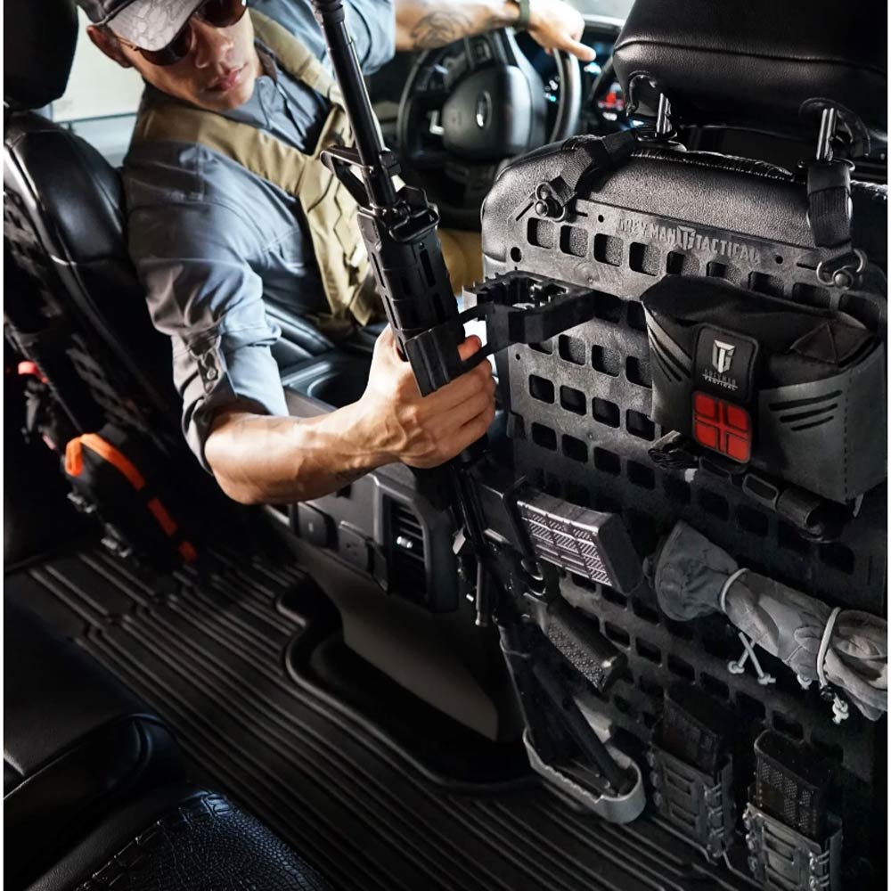 Grey Man Tactical - Vehicle Rifle Rack - Buttstock Cup Kit + Rubber Clamp + 15.25 x 25 RMP™