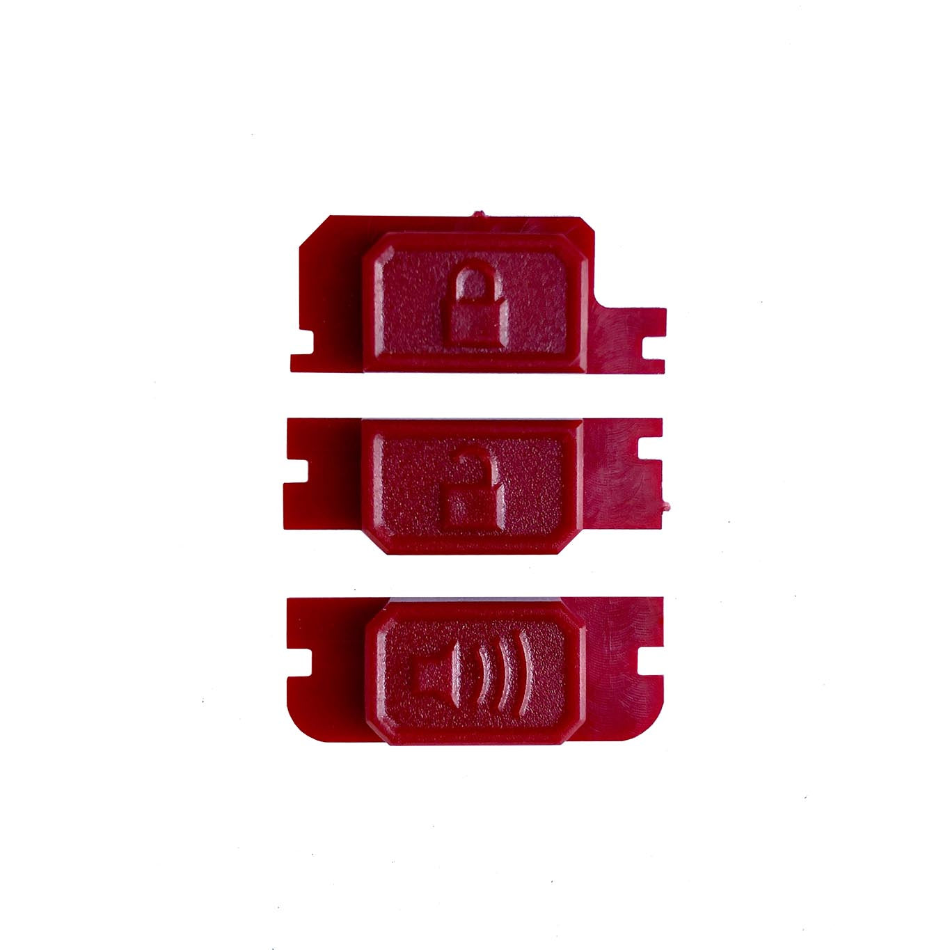 ME-SO Customs - Minimalist Fob Buttons - Red (Tacoma)