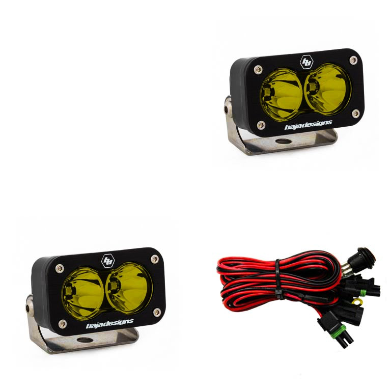 Baja Designs - S2 Pro Black LED Auxiliary Light Pod Pair - Universal