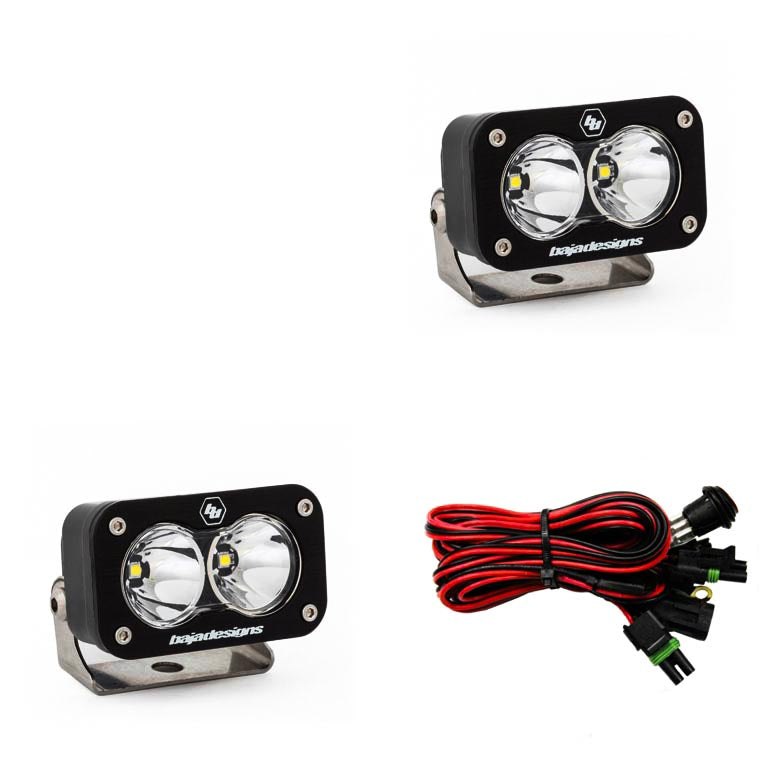 Baja Designs - S2 Pro Black LED Auxiliary Light Pod Pair - Universal
