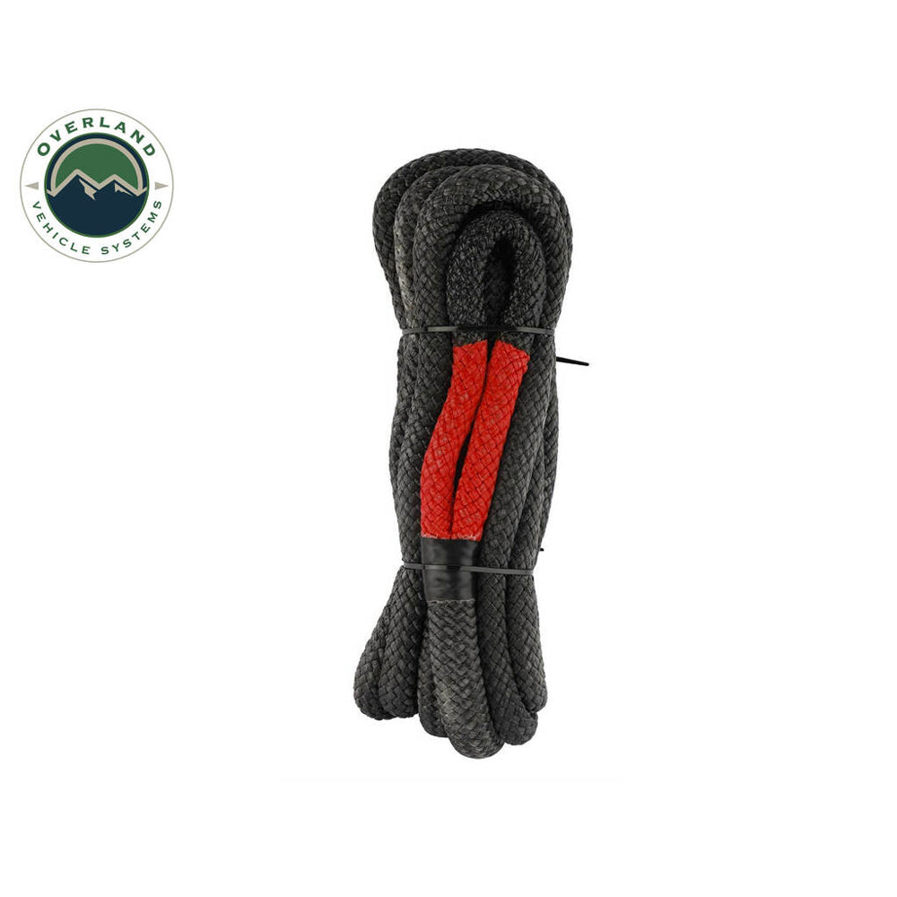 Overland Vehicle Systems - Brute Kinetic Recovery Strap 1" x 30' with Storage Bag - 30% Stretch