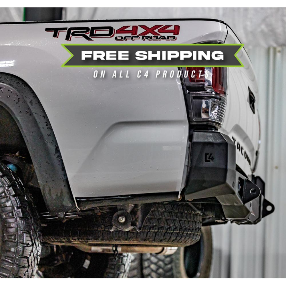 C4 Fabrication - Overland Rear Bumper - Toyota Tacoma (2016+)