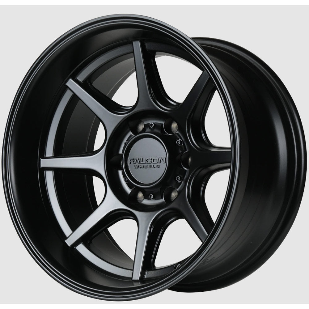 Falcon Wheels - T8 "Seeker" - Matte Black