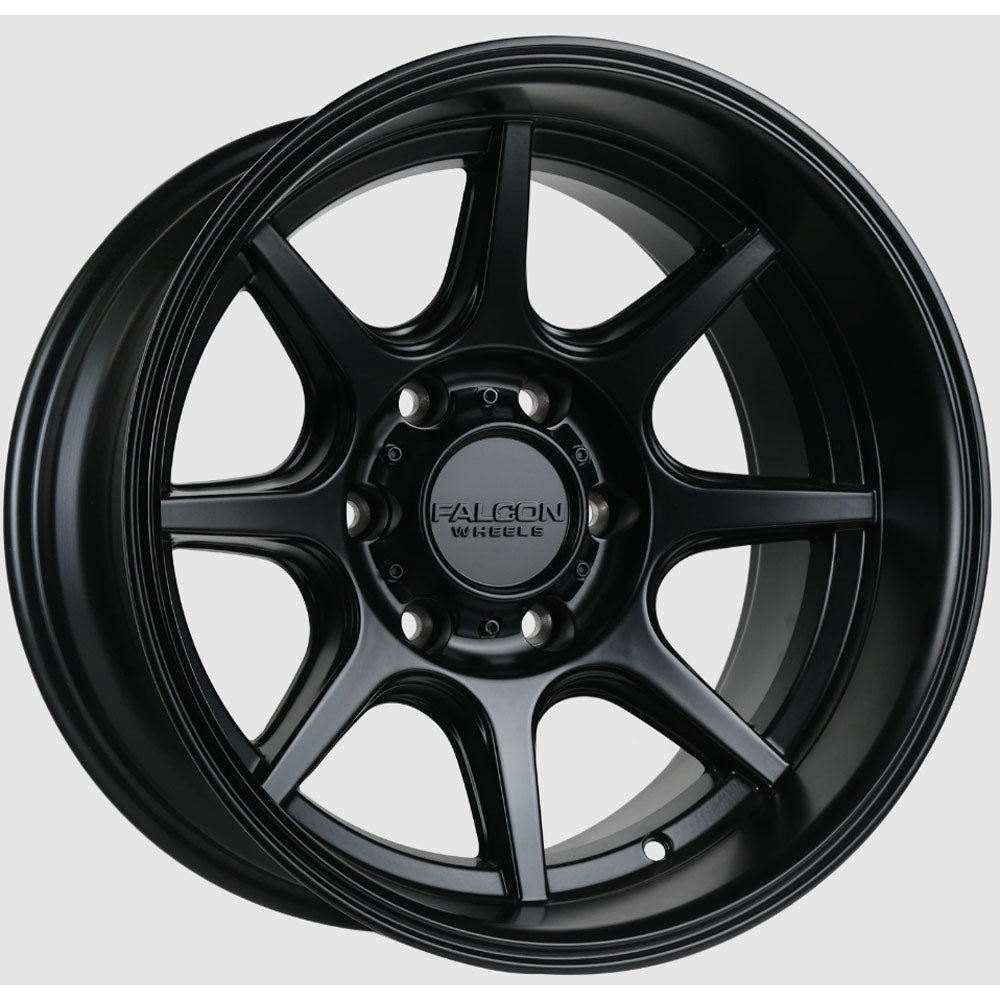 Falcon Wheels - T8 "Seeker" - Matte Black