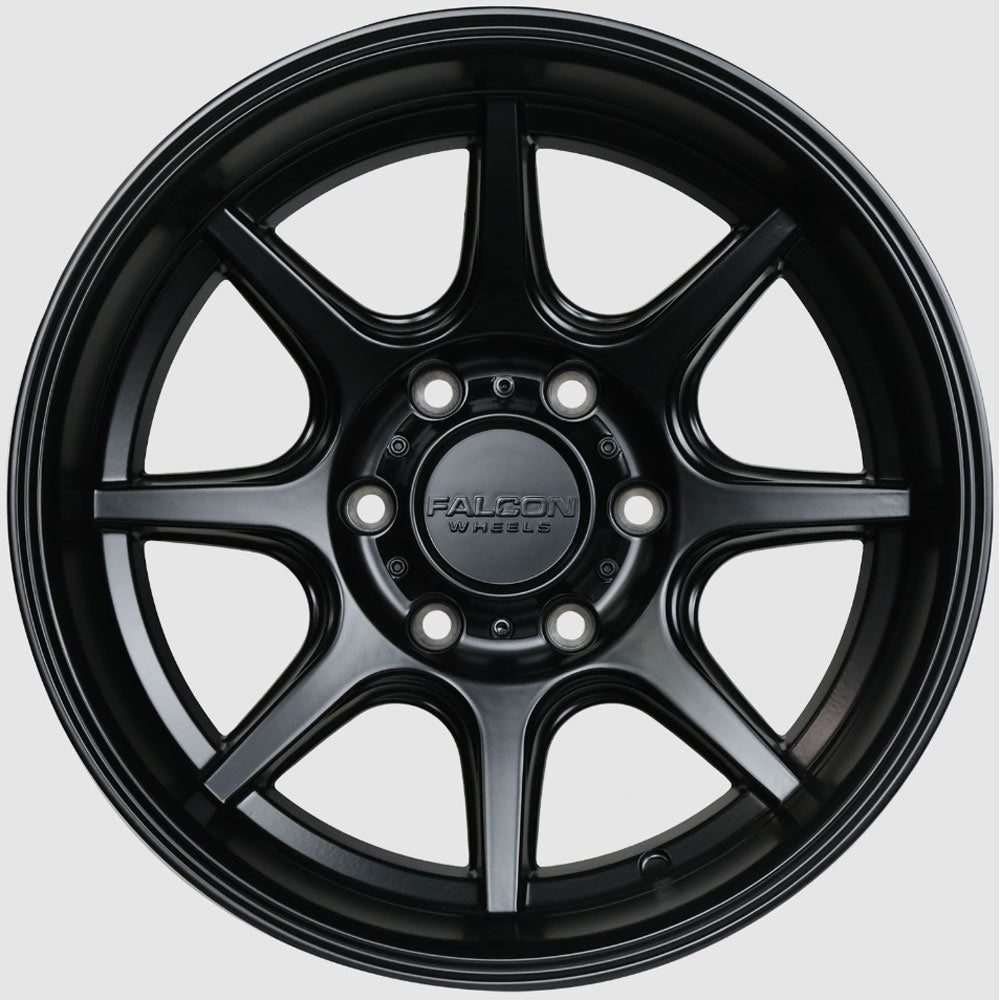 Falcon Wheels - T8 "Seeker" - Matte Black