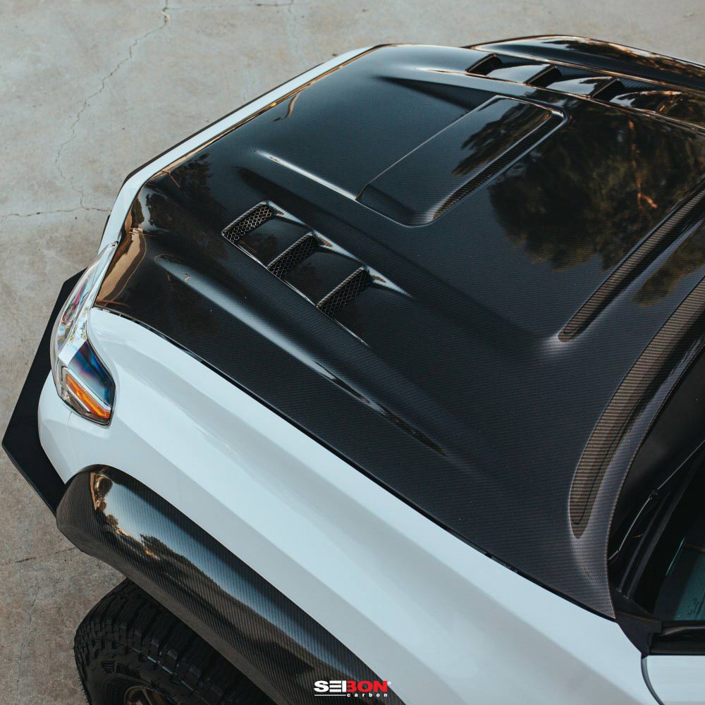 TS-Style Carbon Fiber Hood - Toyota Tacoma (2016-2021)