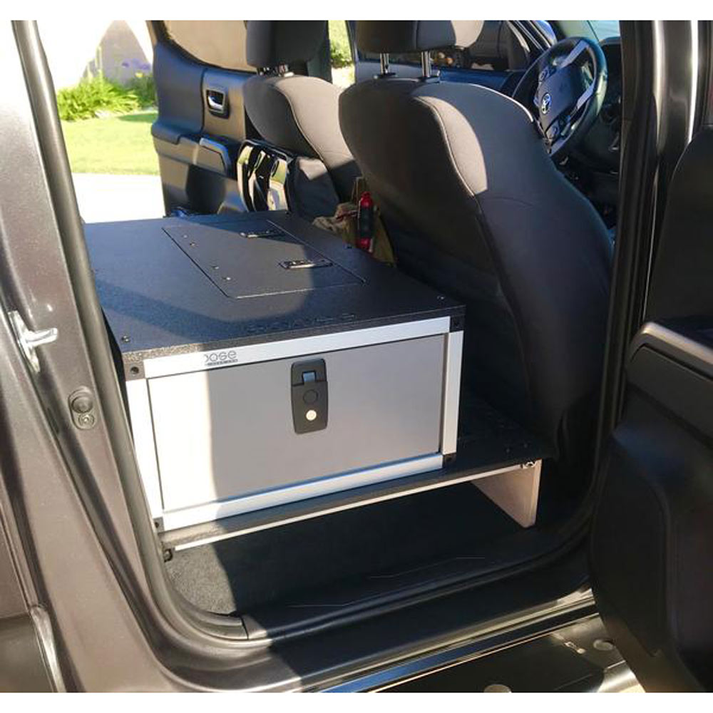 Goose Gear - Second Row Seat Delete Plate System Keeping Factory Back Wall - Toyota Tacoma (2005-2023)