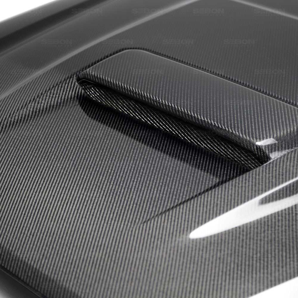 TR-Style Carbon Fiber Hood - Toyota Tacoma (2016-2020)