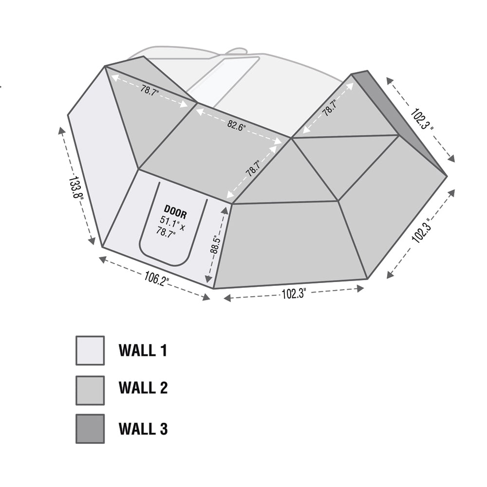 Overland Vehicle Systems - HD Nomadic 270 Awning Wall 3