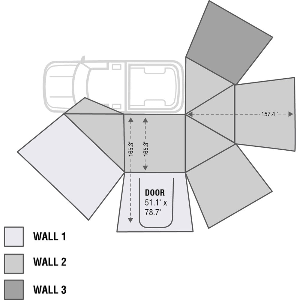 Overland Vehicle Systems - HD Nomadic 270 Awning Wall 3