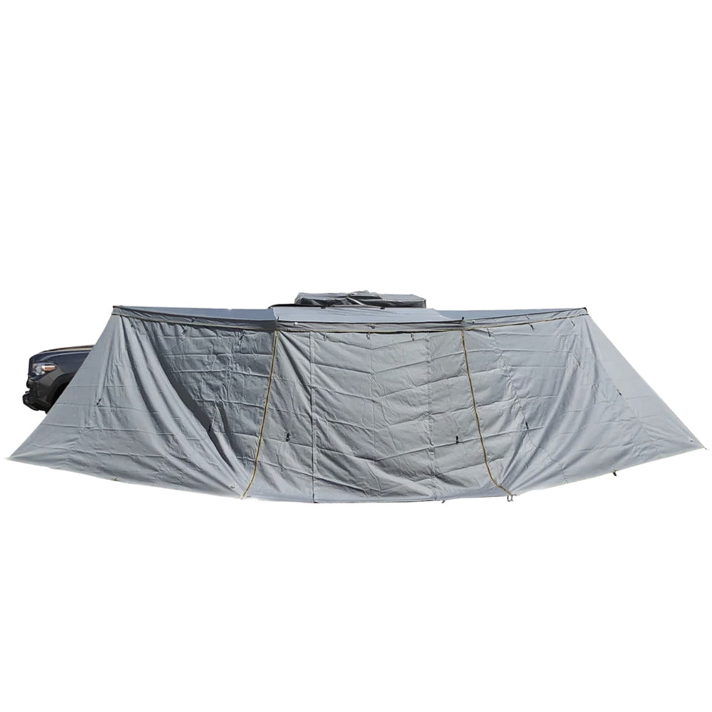 Overland Vehicle Systems - HD Nomadic 180 Degree Awning with Zip In Wall