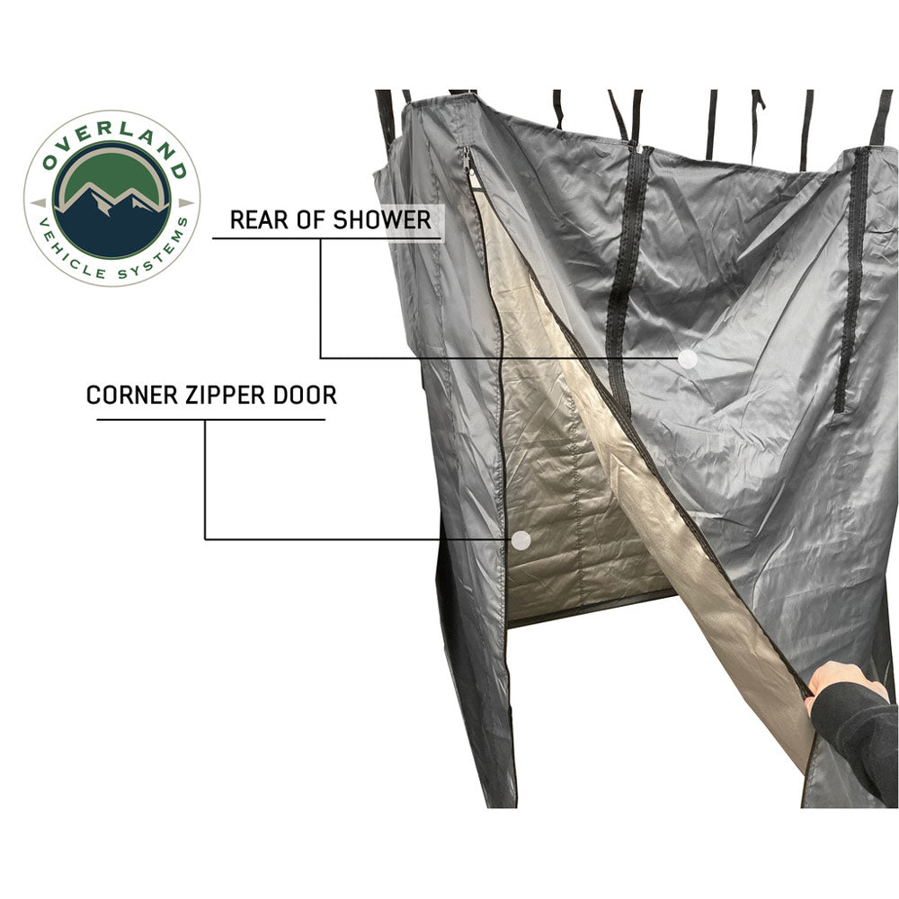 Overland Vehicle Systems - HD Nomadic Car-Side Shower Room