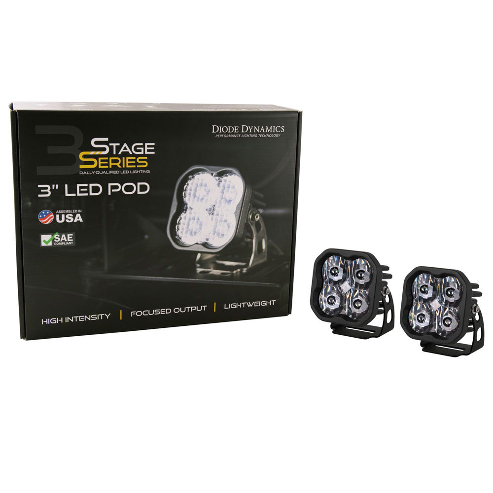 Diode Dynamics - SS3 SAE/DOT White Max LED Pod (Pair)